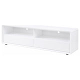 Ellice media console white glossy finish