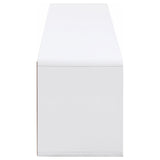 Ellice TV stand with mounted flat-screen TV