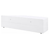 Close-up of Ellice TV stand drawer handle