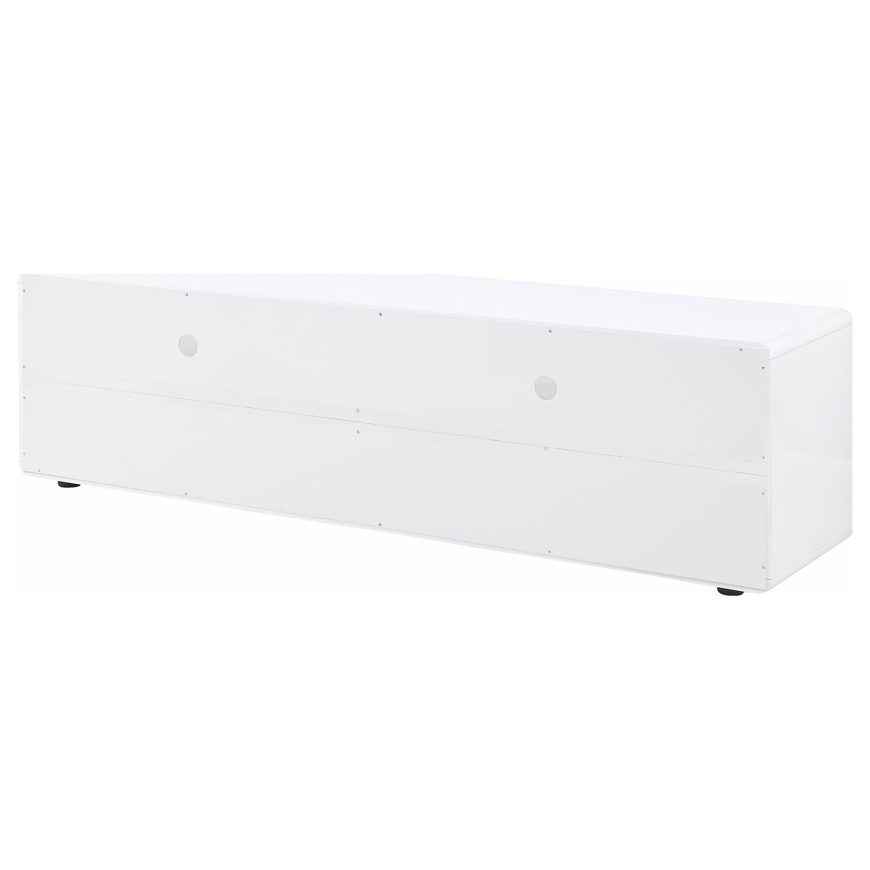 Close-up of Ellice TV stand drawer handle