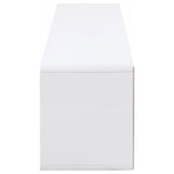 Ellice TV stand showing spacious tabletop