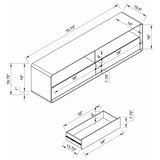Ellice TV stand back ports area