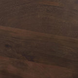 Side profile of Cayenne solid mango wood end table