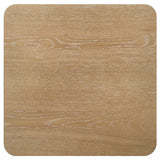 View of table from above highlighting smooth surface