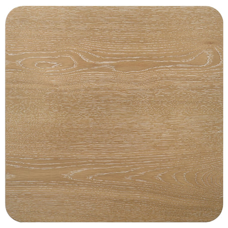 View of table from above highlighting smooth surface