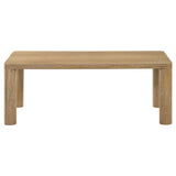 Castlewood 2-piece Cocktail Coffee Table Set Light Oak