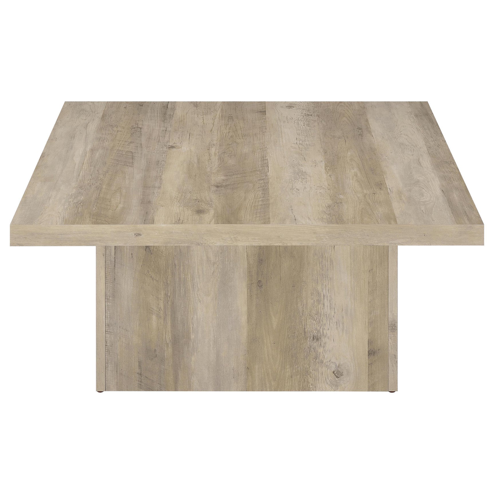 Distressed finish close-up on end table