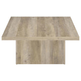 Room setting with Devar square coffee table and seating