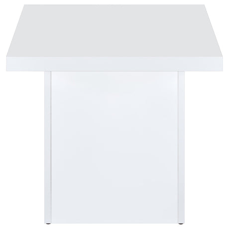 Side view of coffee table base