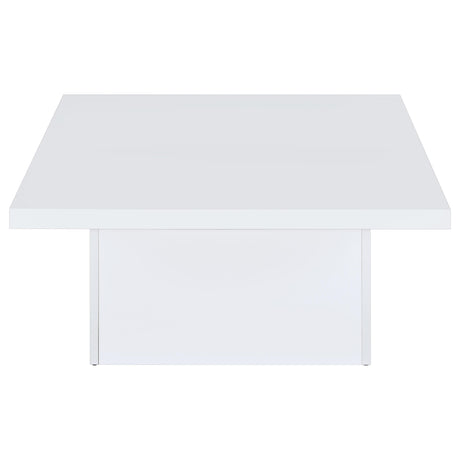 Plinth base design on coffee table