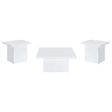 Devar coffee table top view showing glossy finish