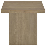 Side profile of Devar coffee table with square edges