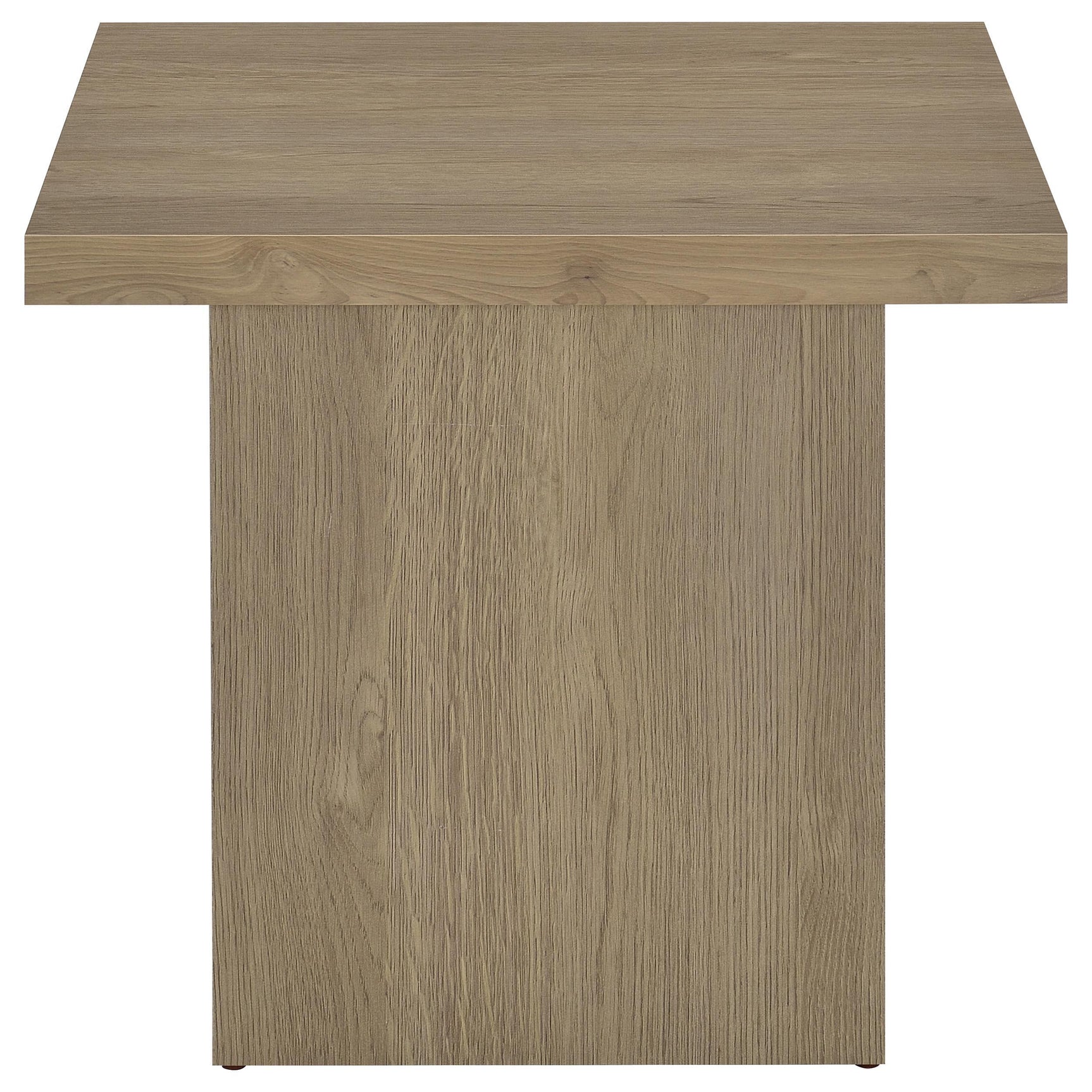 Side profile of Devar coffee table with square edges