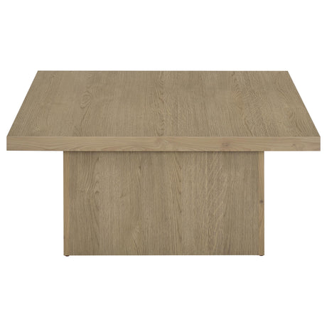End table angled view highlighting structural design