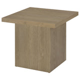 Close-up of melamine laminate veneer texture on coffee table