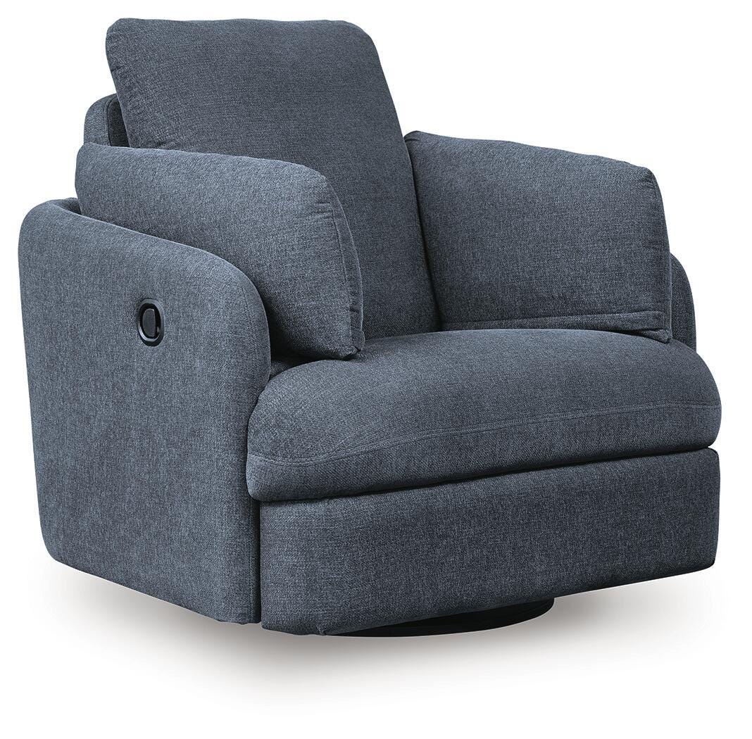 Modmax Ink Sofa, Loveseat and Recliner Set — angled view