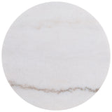 Jason coffee table viewed from above showing round marble surface