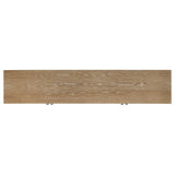 Close-up of light oak veneer finish