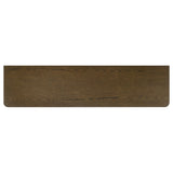 Trotter TV stand 71-inch four-door brown wood media console front view