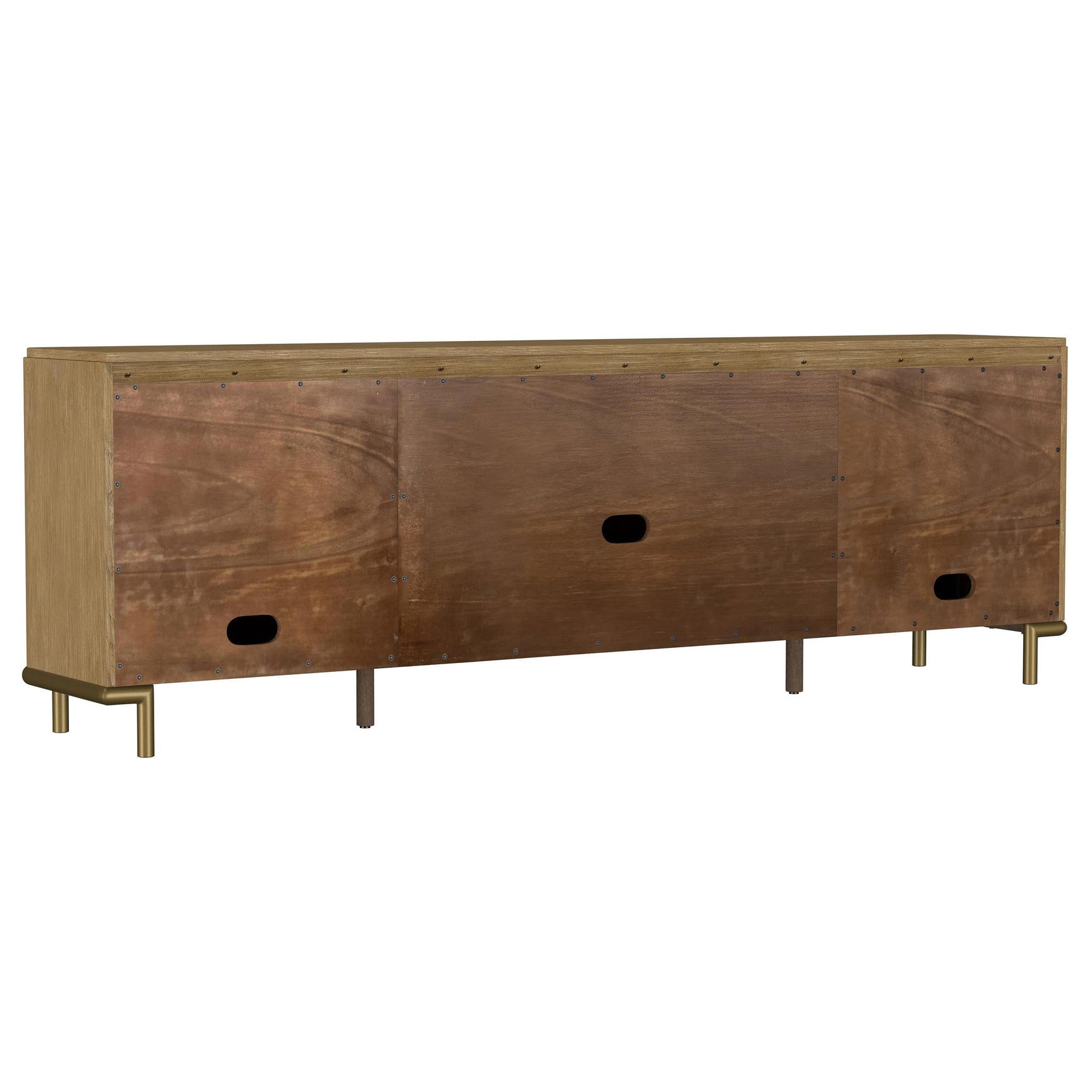 Back view of Arini Rattan Cane TV Stand