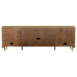 TV Stand with 85" TV setup in living room scene