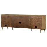 Storage compartment inside Arini TV Stand door
