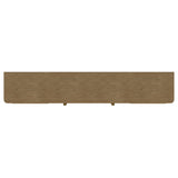 Rattan weave close-up on TV Stand door panel