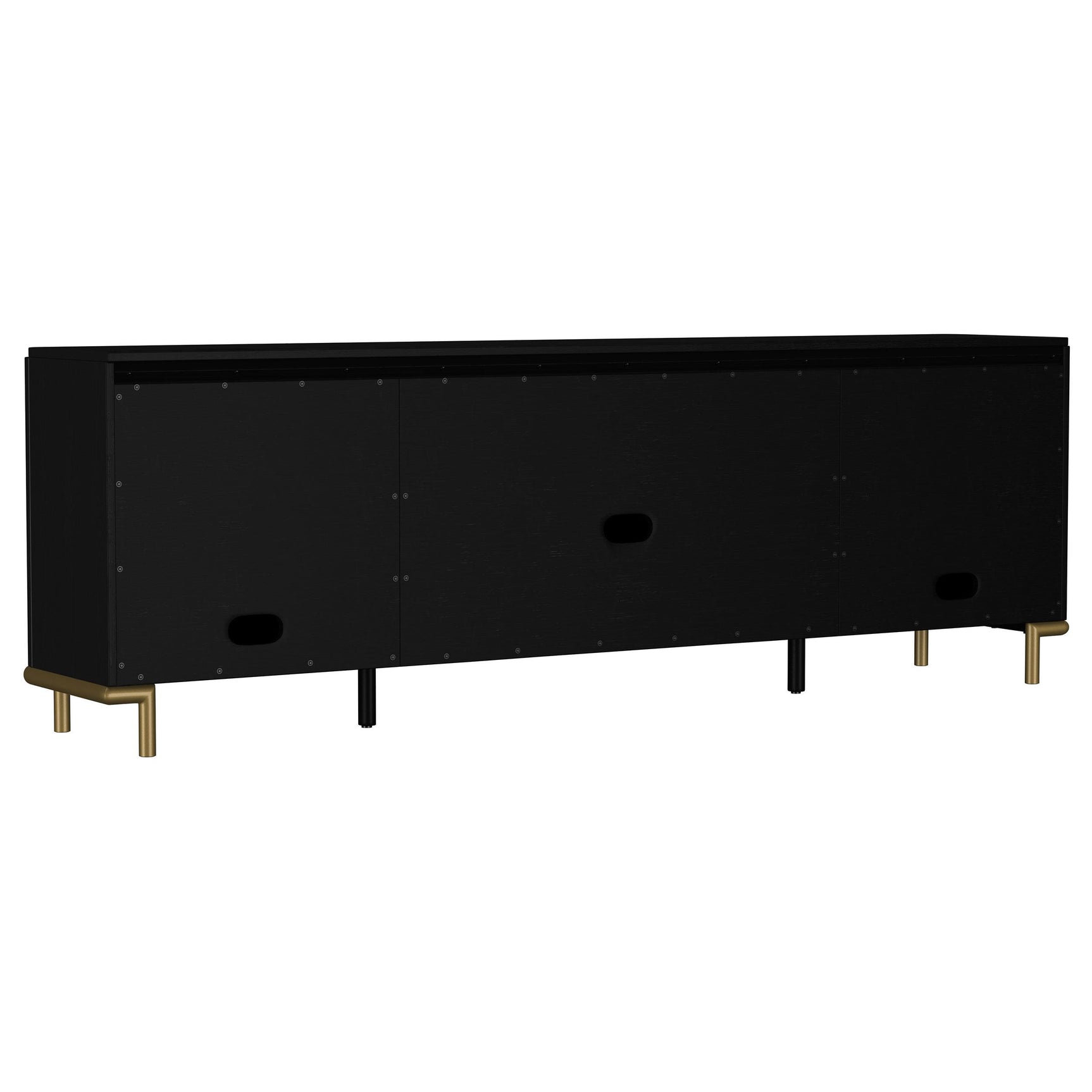 Back view showing cable management