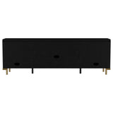 Arini TV stand assembled in modern living room