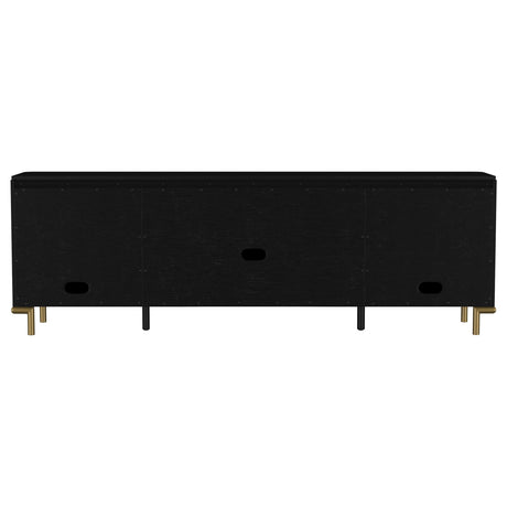 Arini TV stand assembled in modern living room