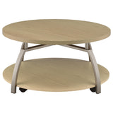 Lower shelf detail on Dacre coffee table