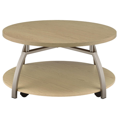 Lower shelf detail on Dacre coffee table
