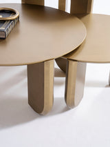 Olena Gold coffee table metalwork close-up