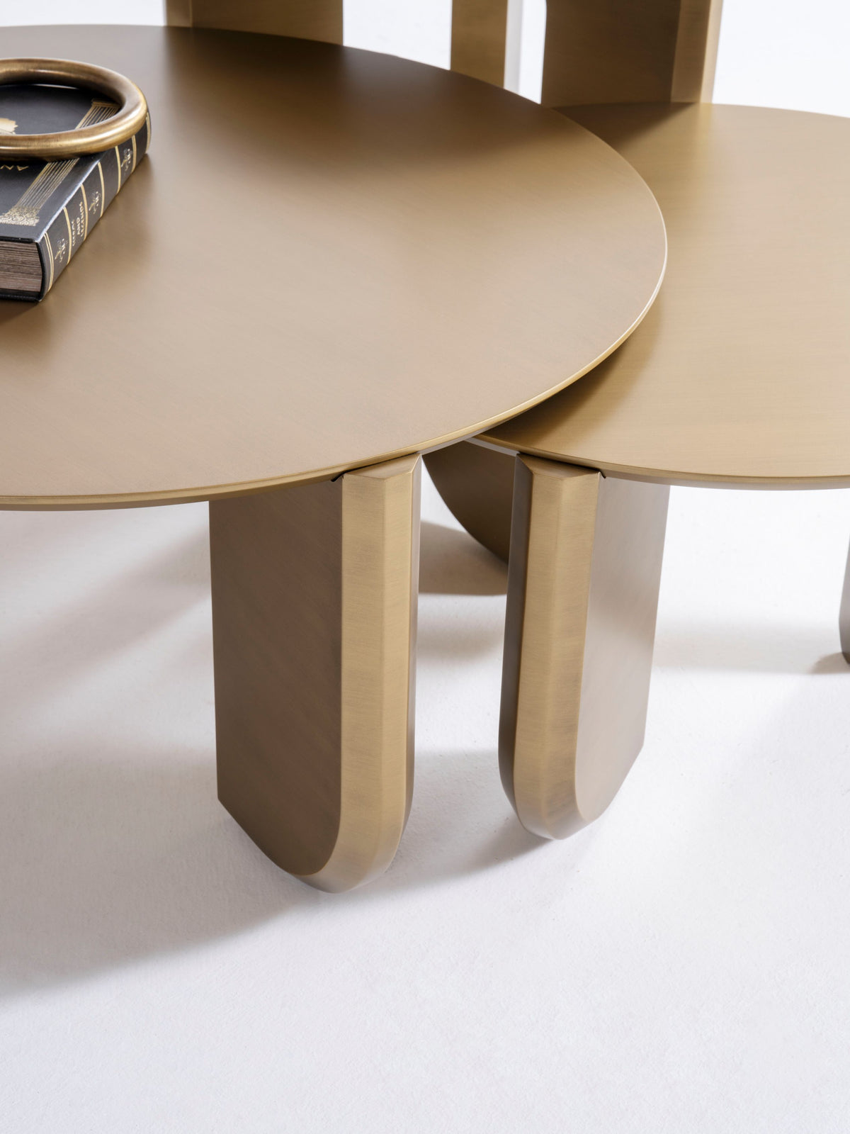 Olena Gold coffee table metalwork close-up