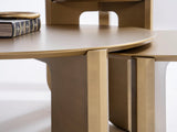 Olena Gold table set with patina gold finish detail