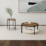 Adhvik coffee table styled in modern living room