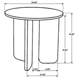 Detailed view of the leg design and craftsmanship on coffee table