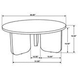 Dale Round Solid Mango Wood Coffee Table Brown