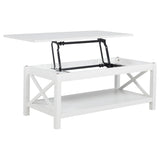 Side view of coffee table and end table combination