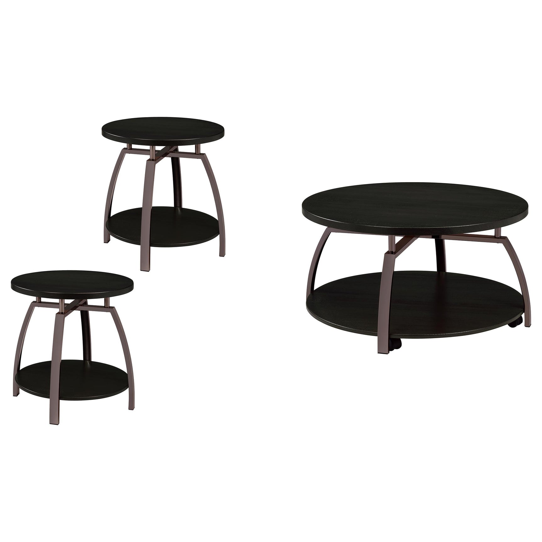 Dacre coffee table top detail showing dark charcoal laminate