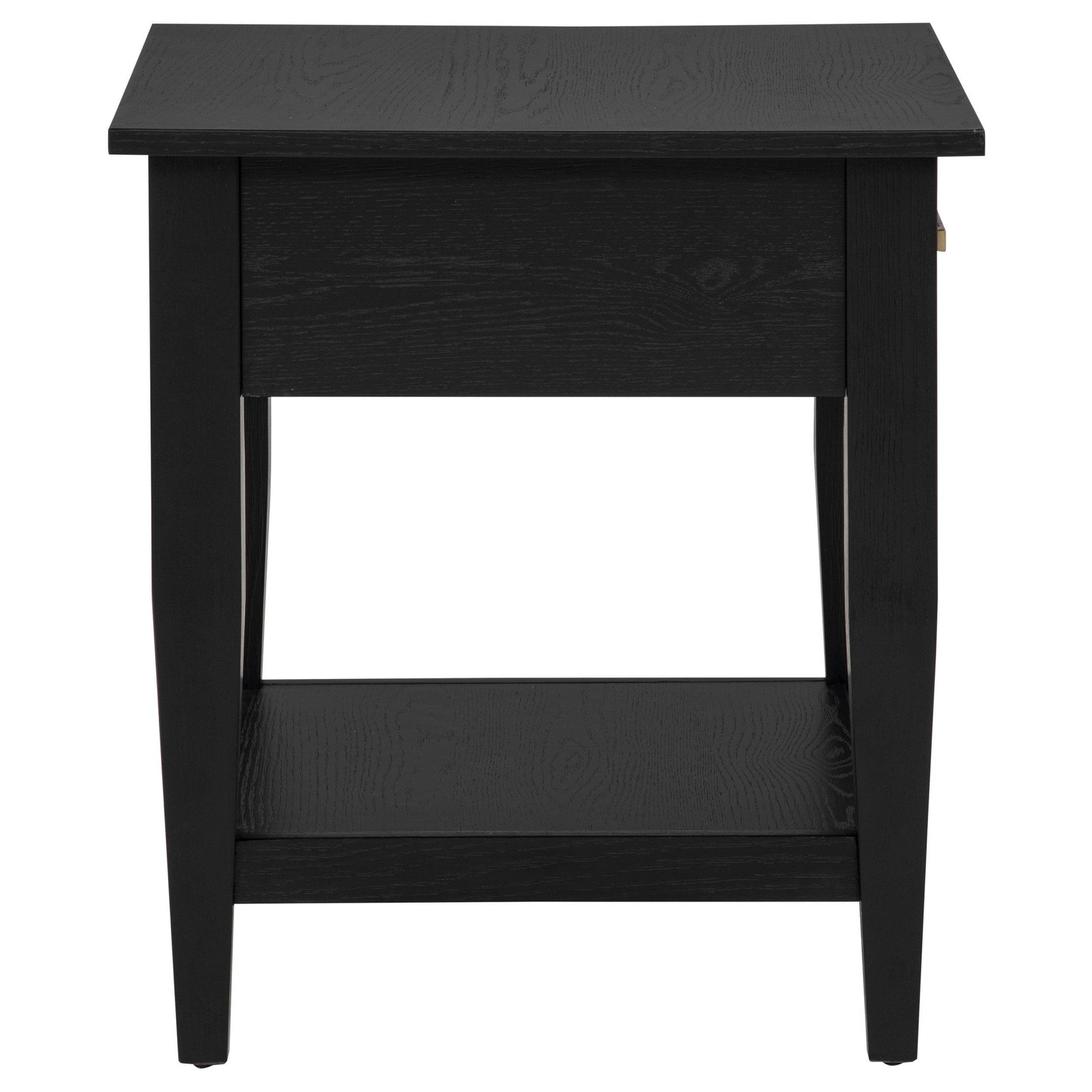 Side drawer glide detail on Lindenton side table