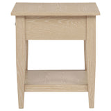 Lindenton Blonde Wood 1-Drawer Occasional Side Table front view
