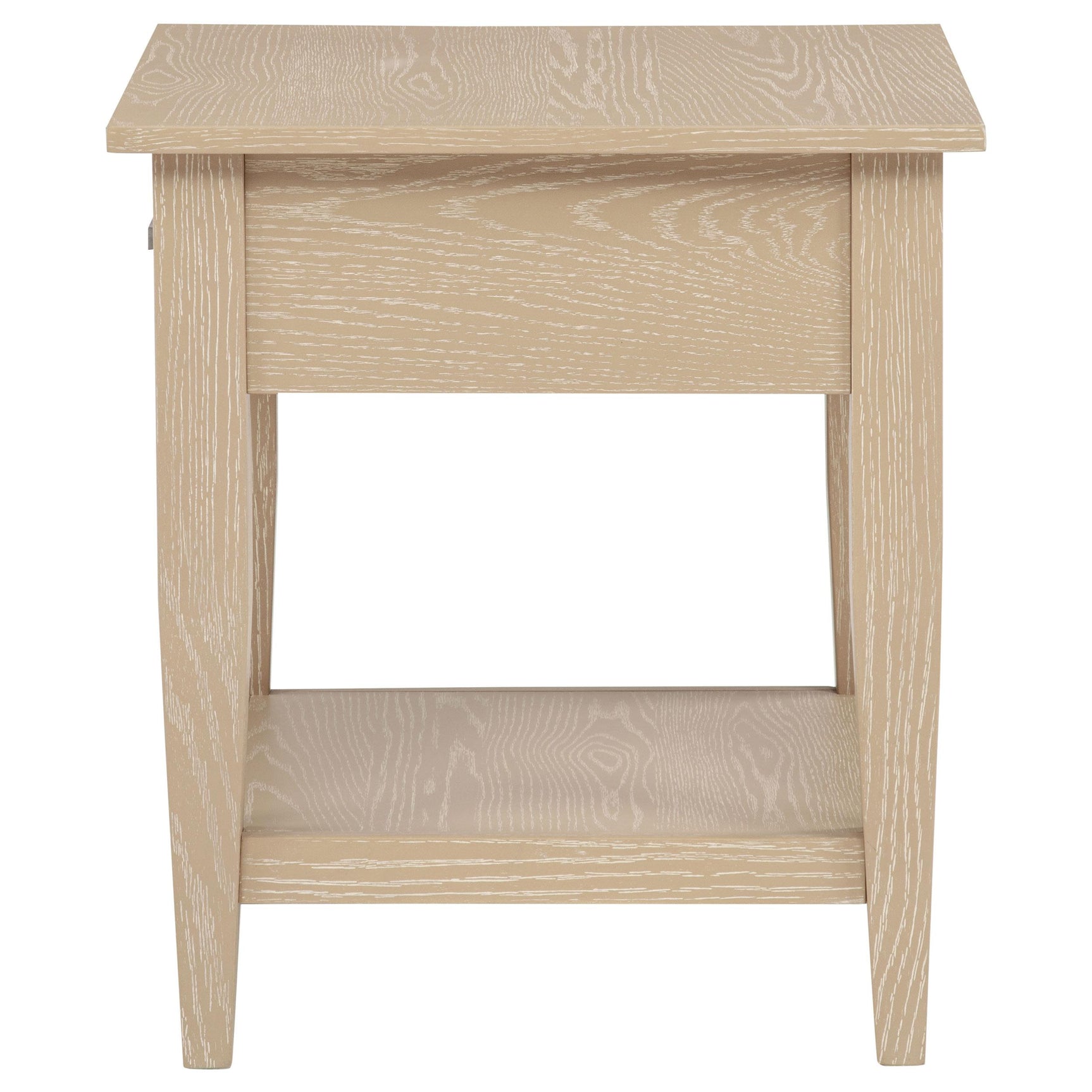Lindenton Blonde Wood 1-Drawer Occasional Side Table front view