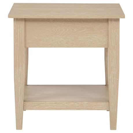 Lindenton Blonde Wood 1-Drawer Occasional Side Table front view