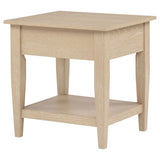 Lindenton Blonde Wood 1-Drawer Occasional Side Table front view