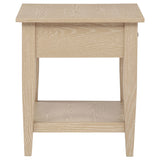 Lindenton Blonde Wood 1-Drawer Occasional Side Table front view
