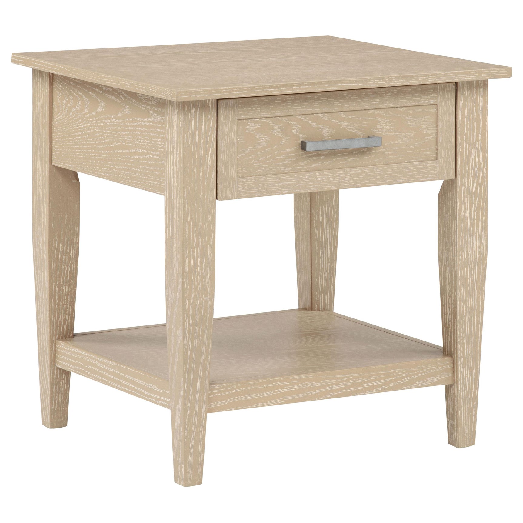 Side view of Lindenton coffee and end tables