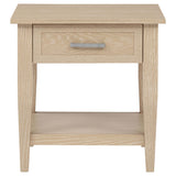 Close-up of tapered legs on Lindenton end table
