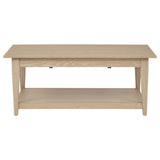 Lindenton Blonde Oak Lift-Top Coffee Table front view