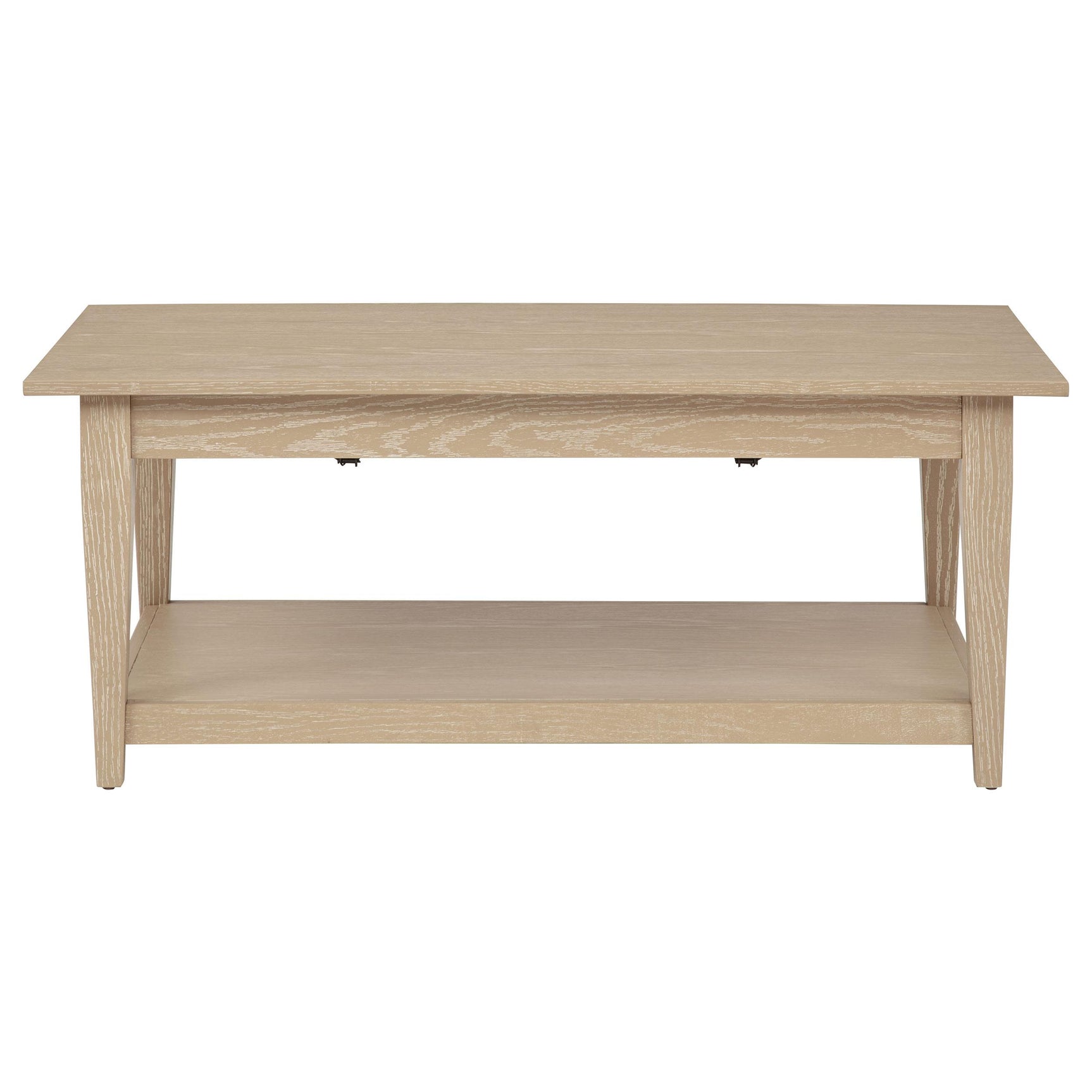Lindenton Blonde Oak Lift-Top Coffee Table front view